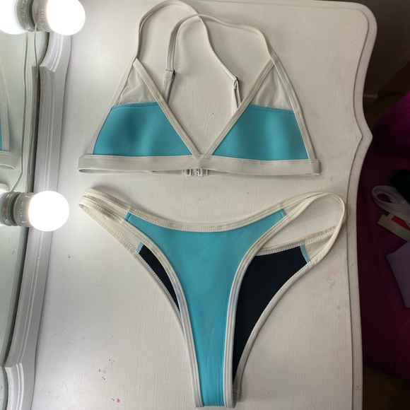 Hoaka swimwear turquoise set! - Picture 2 of 2